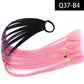 Synthetic Colored Braided Ponytail Hair Extension Rainbow Color Braids Pony Tail With Elastic Band Girl's Pigtail