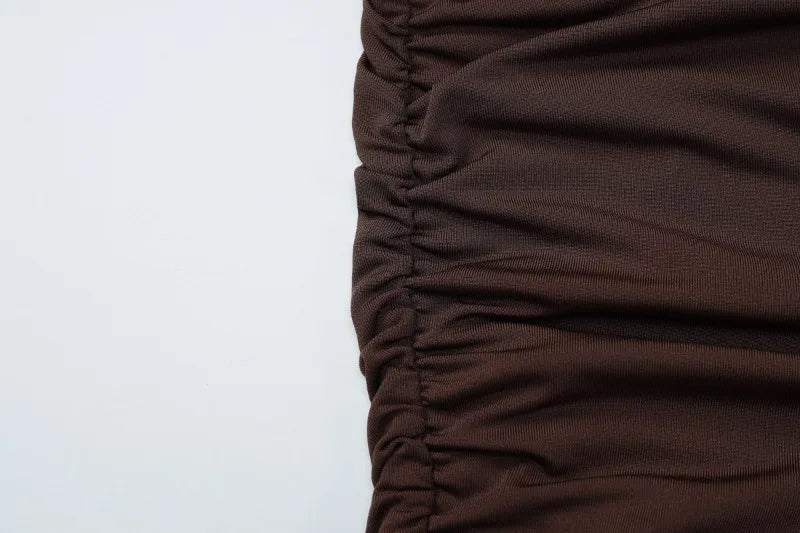 Metal Ring Open Back Halter Mini Dress Sexy Club Outfits for Woman Date Nights Dresses