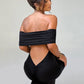 Strapless Backless Sexy Maxi Dress For Women Black Solid Off-shoulder Sleeveless Bodycon Club Party Long Dress Elegant