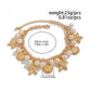 Boho Starfish Scallop Tassel Pendant Anklet for Women Summer Beach Vintage Metal Chain Barefoot Ankle on Leg Jewelry