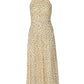 Yellow Polka Dot Summer Dresses 2026 Elegant Halter Backless Pleated Long Dress Woman Clothing