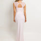 Women Mermaid Evening Maxi Dress Sheer Mesh Cap Sleeve Ruched Bodycon Formal Prom Gown Wedding Guest Party Dress