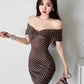 Sexy  Fashion Polka Dot Print Dress Women Slash Neck Ruched Patchwork Sleeveless Summer Street Party Chic Mini Bodycon