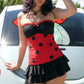 Y2K Women Strapless Tube Top Lace Trim Front Bow Ruched Design Striped Polka Dot Slim Flared Hem Summer Casual Tank Top