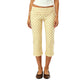 Women Y2K Trendy Low Waist 3/4 Length Capri Trouser Fold Over Waist Tie Side Drawstring Slim Fit Streetwear Lounge Pants