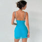 Sequin Mesh Mini Dresses Sexy Club Outfits for Woman Bodycon Dress 2026 Summer Clothing