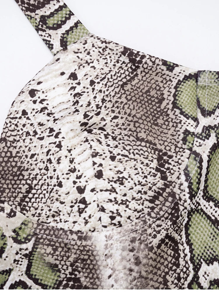 Serpentine 2 Piece Set Women Tracksuit Sexy Halter Backless Tank Tops+Skinny Shorts Matching Street Coquette Clubwear