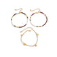 3Pcs/Set Bohemian Rice Beads Anklets for Women Vintage Trend Round Sequin Feet Chain Summer Beach Barefoot Jewelry Accessories