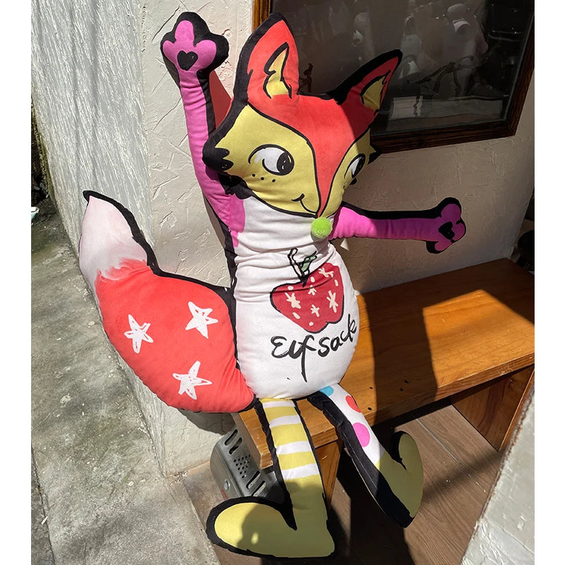 2025 Autumn New Arrival Playful Classic Fox-Shaped Colorful Soft Cushion