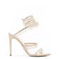 Women's New Water Diamond Sandals Fashion Tassel Crystal Shoes Sexy Banquet Party Twin Stiletto Women's Large Sandals
