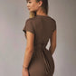 Women's Summer High Waist Sexy Maxi Dress O-Neck Sleeveless Bodycon Lace Up  Fashion Evening Party Long Dresss