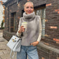 Woman Vests Luxury Faux Fur Warm Fluffy Turtleneck Buckle-down Sleeveless Top Coat Jacket Winter Clothes