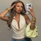 Hardwear Detail Halter Tops for Woman Sexy Summer Clothes 2026 Going Out Backless Crop Top