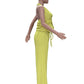 2 Piece Set Woman Jacquard Patchwork Halter Low-Neck Bandage Decoration Backless Tank Tops+Straight Pant Street Suits