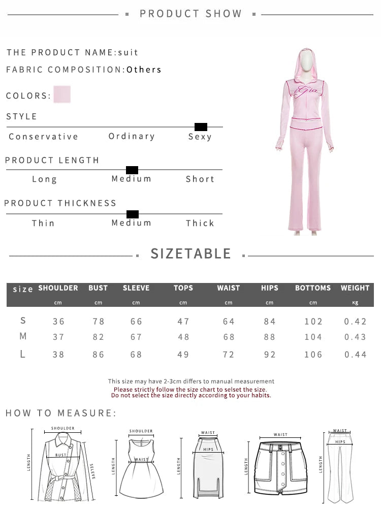 Casual Autumn Trend 2 Piece Set Woman Letter Print Full Sleeve Hooded Zip Jacket+Straight Trousers Street Fashion Outfits