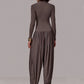 Long Sleeve Draped Sexy Jumpsuit Women Overalls Autumn Winter New Patchwork Solid Turtleneck High Waist Slim Jumpsuis