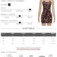 Colorful Floral Print Dress Women Low-Neck Cross Backless Sleeveless Skinny Sexy Fashion Beach Party Summer Mini Bodycon