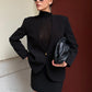 Deep V Neck Long Sleeve Sexy Blazer Jacket Women Elegant Office Lady Elegant One Button Blazers Jackets Slim Coats