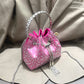 Rhinestones Evening clutch Bag Purses and handbag luxury Designer shoulder bag Shiny Crystal Clutch purse bucket bag