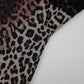 Lace Trim Leopard Print Bodycon Dresses Sexy Spaghetti Strap Backless Mini Dress Woman Clothing Club Wear