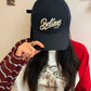 Classic American Vintage Letter Embroidery Versatile Adjustable Baseball Cap For Women