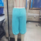 Women Casual Daily Capri Sweatpants Soft Fabric Drawstring Waist Button Front Baggy Cropped Trousers Street Lounge Wear