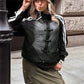 Y2K Sheer Mesh Jacket Stand Collar Zip Up Chinese Frog Buttons Side Striped Long Sleeve Loose Street Casual Outerwear