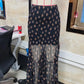 Coquette Star Print Maxi Skirt Women High Waist Smocked Tiered Ruffle Hem Semi Sheer Y2K Aesthetic Casual Streetwear