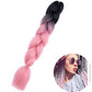 Synthetic Jumbo Braiding Hair Extension 24 Inch Heat Resistant Fiber In Bulk Ombre Jumbo Braids Hair For Black Women