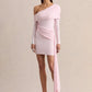 Diagonal Collar Backless Sexy Mini Dress Women Elegant Long Sleeve Draped Ruched Bodycon Club Party Dresses Female