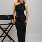 One Shoulder Backless Sexy Maxi Dress Women Gown Fashion Inclined Collarsleeveless Backless Bodycon Club Party Dresses