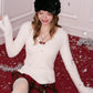 Y2K Design Cherry Pendant Little Devil Heart Necklace For Women