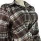 Lapel Plaid Shirt Blouse Tops Women Low-Neck Long Sleeve Casual Classic Skinny Spring Trend Elegant Streetwear Tees