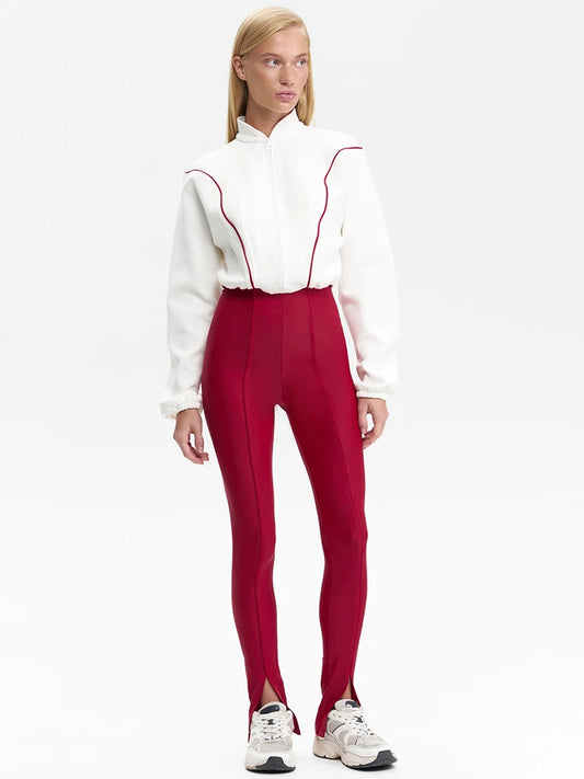 Autumn Winter New Long Sleeve Jumpsuit For Women Rompers Fashion Patchwork Turtleneck Casual Sports Warm Jumpsuits