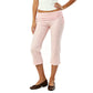 Women Y2K Trendy Low Waist 3/4 Length Capri Trouser Fold Over Waist Tie Side Drawstring Slim Fit Streetwear Lounge Pants
