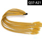 Synthetic Colored Braided Ponytail Hair Extension Rainbow Color Braids Pony Tail With Elastic Band Girl's Pigtail