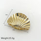 Metal Irregular Texture Shell Shape Hair Claw Clips for Women Girls Hairclip Ponytail Hair Pins Fashion Jewelry Hair Accessories
