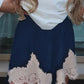 Women Satin Silk Lace Trim Shorts Silky Low Rise Boxer Shorts Y2k Teen Girls Cute Y2K Coquette Lounge Slip Bottoms