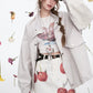 2025 Spring New Arrivals Y2K Original Cherry Printed Denim Skirt Women's Cotton A-Line Mini Skirt(Gift belt)