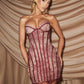 Lace Strapless Mermaid Mini Dress Women Sweetheart Neck Sheer Mesh Bodycon Short Gown Evening Party Cocktail Vestidos