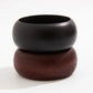 Vintage Retro Irregular Wood Bangles for Women Fashion Statement Creative Geometric Chunky Bracelets Couple Jewelry New