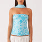 Women Y2K Sequin Tube Top with Scarf Sexy Backless Pearl Embellished Beaded Cami Bling Glitter Rhinestone Camisole