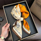 Luxury Floral Print 70cm Square Silk Scarf Women Designer Scarves Bandana Foulard Shawl Hijab Echarpe Hairband Tie Ribbon