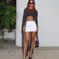 Polka Dots/ Solid Color Women Tops O Neck Summer Holiday Blouse Female Jacket Long Party Tops Tee Fashion Streetwear