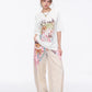 Women's Sweet Short Sleeve Graphic Tee with Cute Print, T-Shirt with Multiple Color Options, Loose Casual Autumn Top