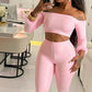 Fashion Satin 2 Piece Set Women Simple Furs Patchwork Slash Neck T-Shirts+Mid-Length Shorts Trend Party Street Suits