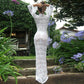 See Through Lace Sexy Deep V Neck Flared Sleeve Long Dresses for Women 2024 Weddings Party White Black Dress