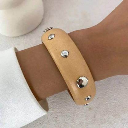 Retro Classic Geometric Round Wooden Bangle for Women New Trend Creative Charm Arm Bracelets Hand Jewelry Accessories
