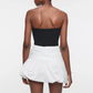 Y2k Ruffle Hem Bubble Skirt High Waisted A-Line Puffy Mini Short Skirt Women Summer Pleated Balloon Skirts Streetwear
