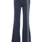 Stripes Pant Women Metal Decoration Elastic Waist Leisure Autumn New Trend Comfortable Daily Classic Streetwear